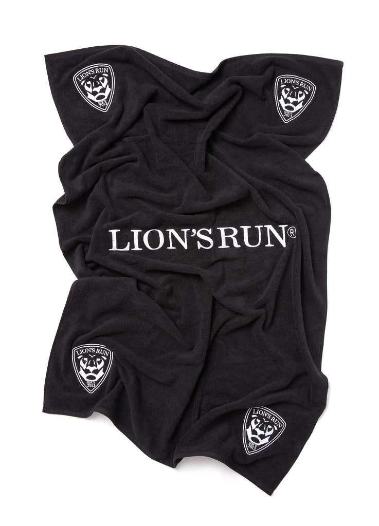 Special Pieces BLACK TOWEL with white logo