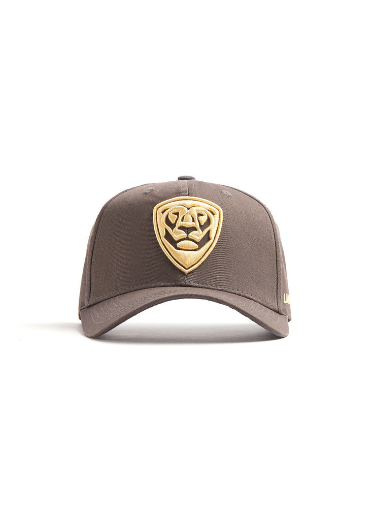 Special Pieces GREIGE CAP mit goldenem Logo