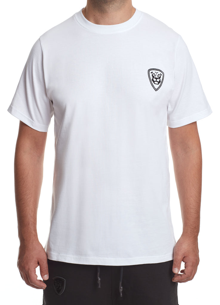 Premium Collection WHITE T-SHIRT with black logo