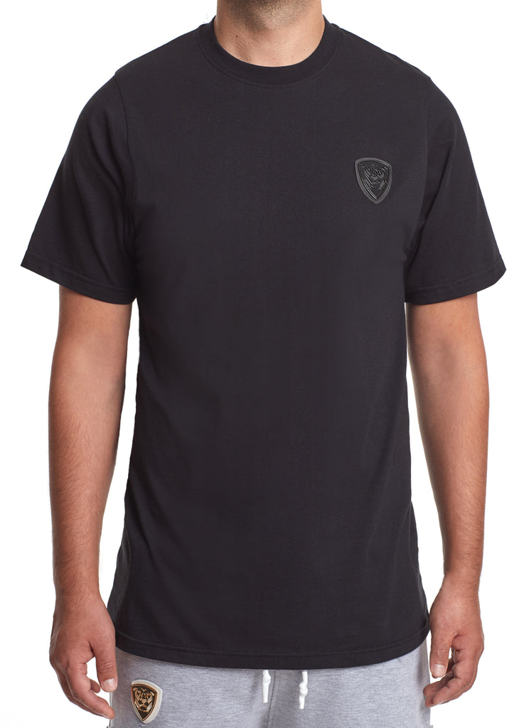 Member Collection SCHWARZES T-SHIRT mit schwarzem Logo