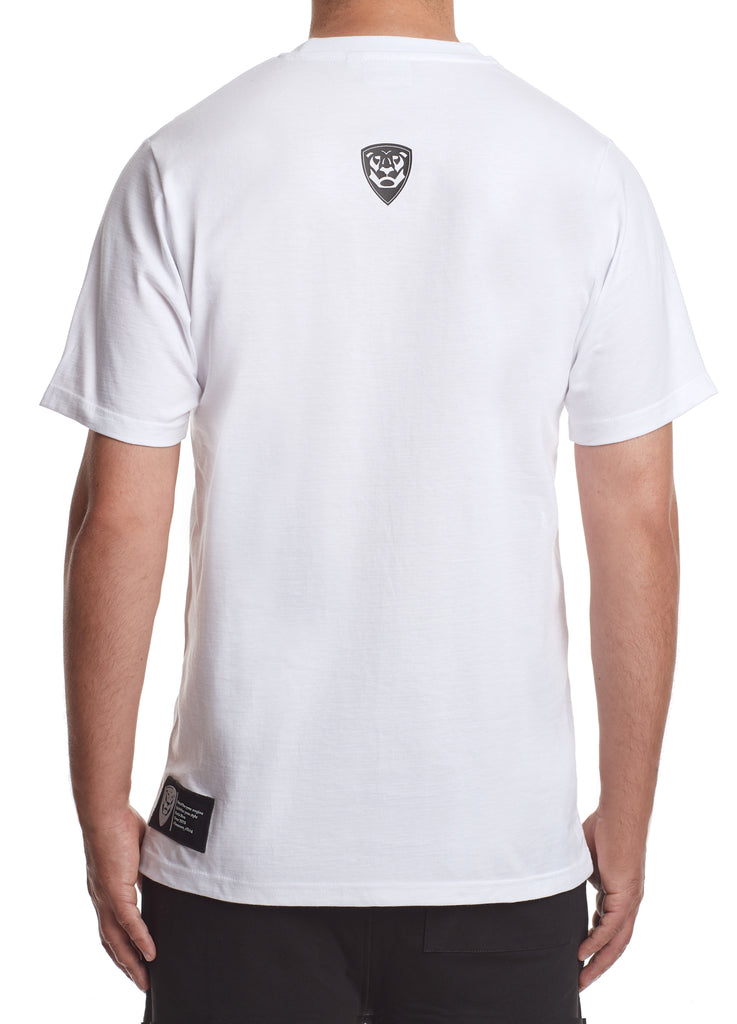 Premium Collection WHITE T-SHIRT with black logo