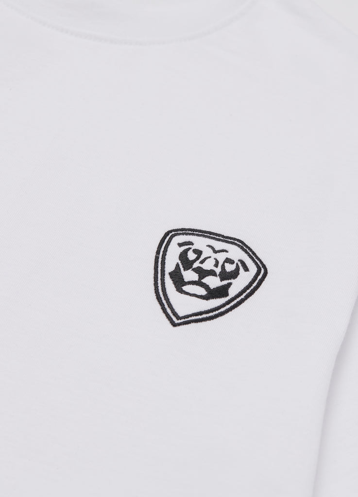 Premium Collection WEISSES T-SHIRT mit schwarzem Logo