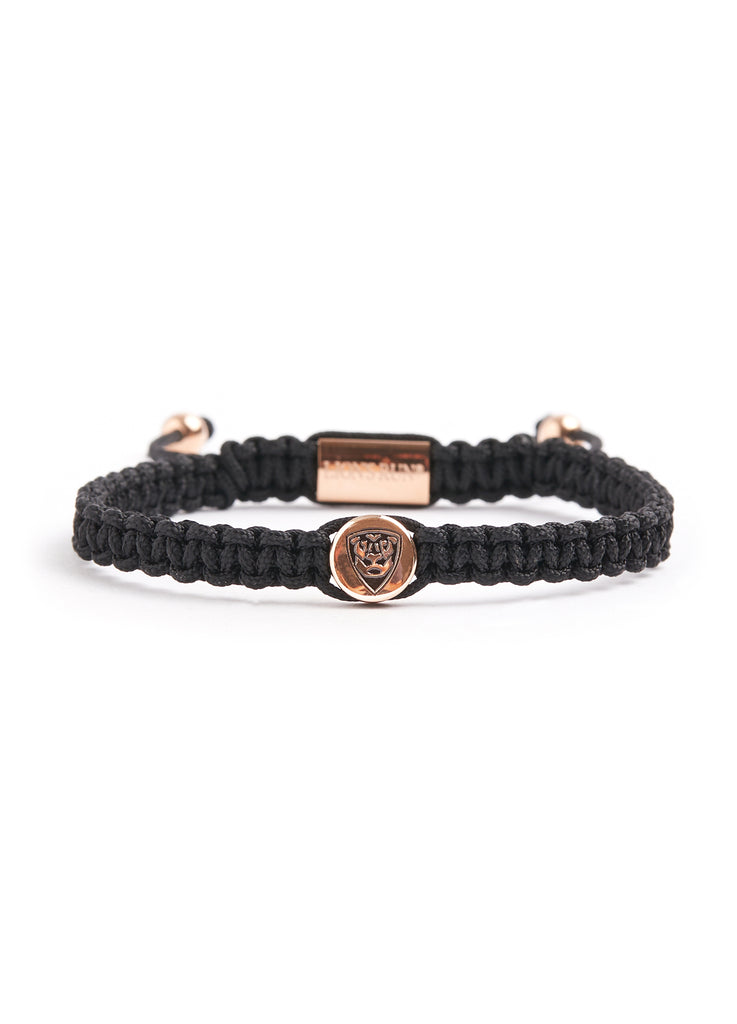 Special Pieces BLACK BRACELET with rose gold