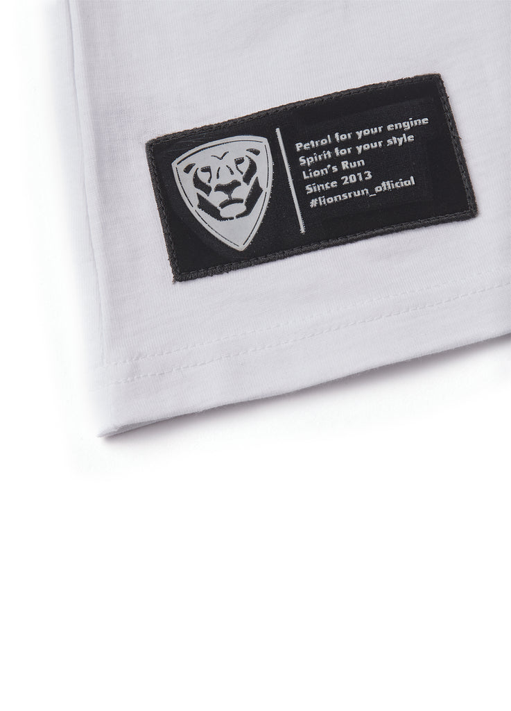 Premium Collection WEISSES T-SHIRT mit schwarzem Logo