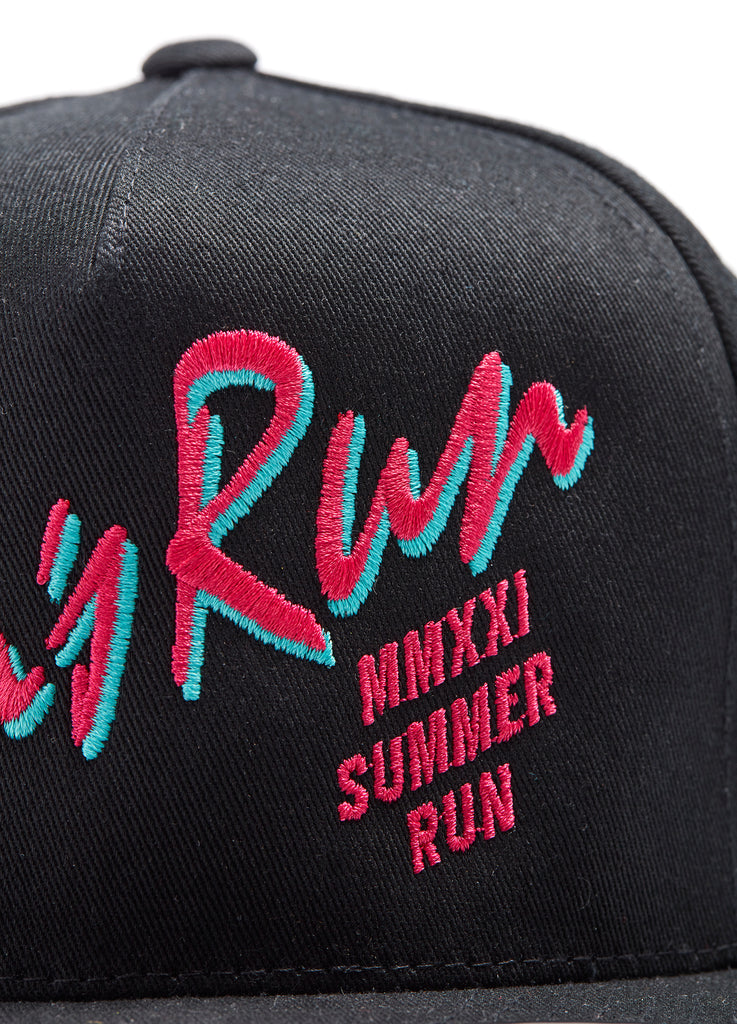 Special Pieces schwarze Summer Run Cap mit neon logo